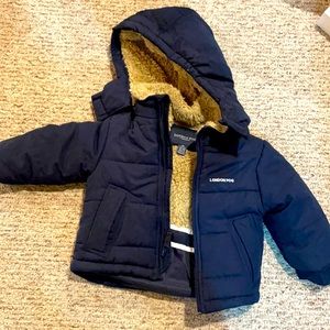 Boys 2T London Fog Winter Coat (Navy Blue)